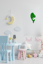 Balık Desenli Ahşap Duvar Lambası LED Çocuk Odası Gece Lambası Renk Seçenekli Dekoratif Aydınlatma - Görsel 4